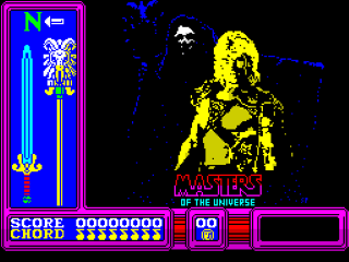Masters of the universe: The Movie title screen for ZX Spectrum